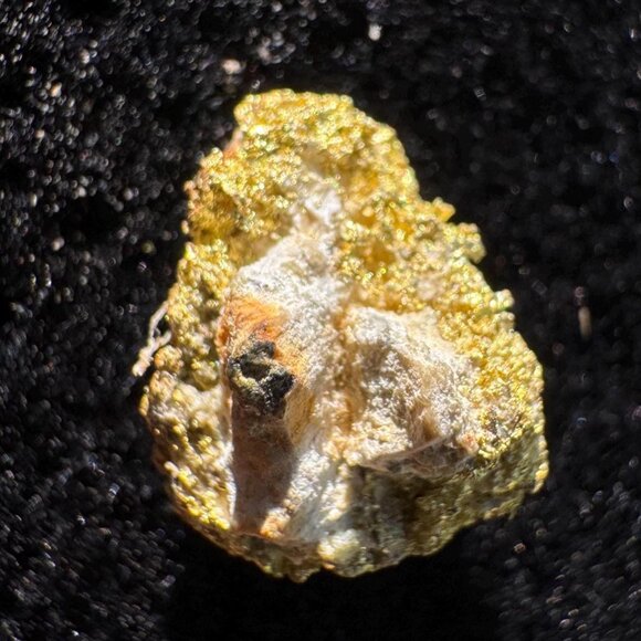 Gold on Quartz - California Native Gold Crystal -  0.65 grams - Picture 2 of 5